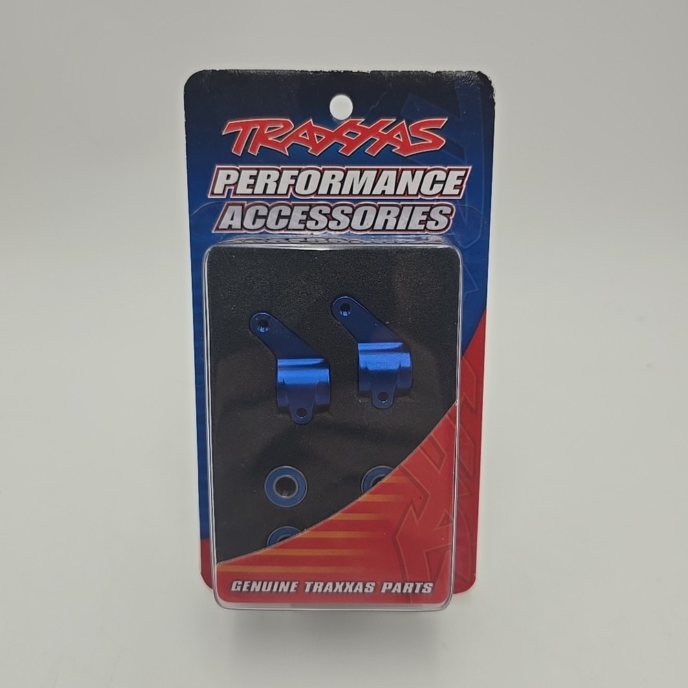 Traxxas 3636A Blue‎ Alum Front Steering Blocks Rustler Slash 2WD Stampede Bandit